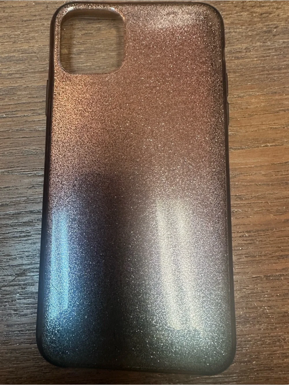 11 Pro Max kate spade Glitter Ombre Phone Case in Rose Gold and Black